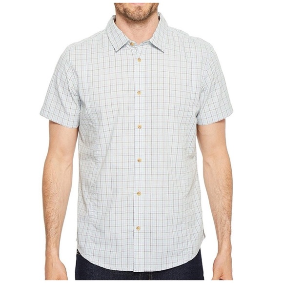 prAna men’s Lukas short sleeve slim shirt M - Picture 2 of 6